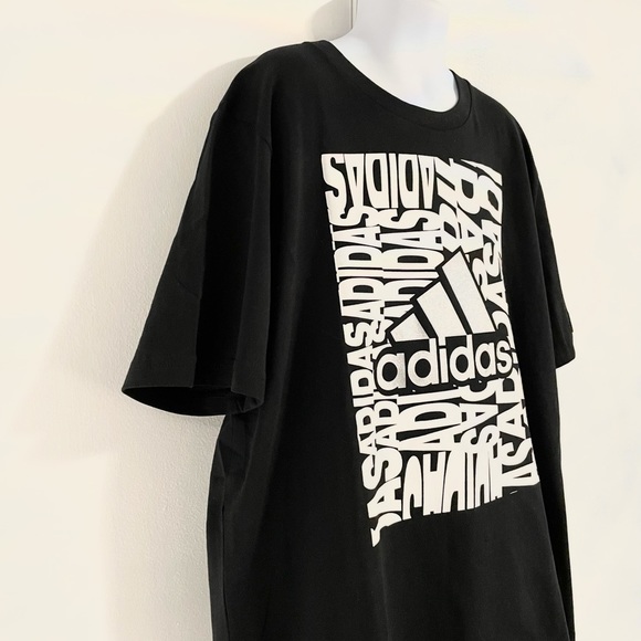 🆕Boys ADIDAS Black Crew Neck Short Sleeve Graphic T-Shirt - Picture 6 of 10